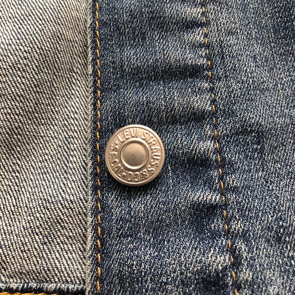 classic xs levi’s denim trucker jean jacket - Picture 7 of 8